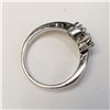 Image 2 : SILVER 6 DIAMONDS RING SIZE 7 (MISSING MIDDLE STONE)