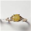 Image 1 : 14K  DIAMOND (1.05CT FANCY YELLOW) RING SIZE 6.5