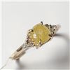 Image 2 : 14K  DIAMOND (1.05CT FANCY YELLOW) RING SIZE 6.5