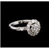 Image 1 : 14KT White Gold 1.83 ctw Diamond Ring