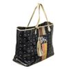 Image 2 : MCM Black Visetos Coated Canvas Large Lion Shopper Shoulder Bag