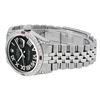 Image 4 : Rolex Mens Stainless Steel Black Roman Diamond & Ruby Datejust Wristwatch With R