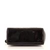 Image 3 : Chanel Vintage Black Quilted Patent Slit Pocket Small Shoulder Bag