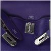 Image 4 : Hermes Purple Clemence Leather Jypsiere 31cm Satchel Bag