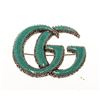 Image 1 : Gucci Green GG Brooch