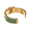 Image 4 : Hermes Gold Green Knot Cuff Bracelet