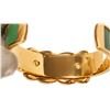 Image 8 : Hermes Gold Green Knot Cuff Bracelet