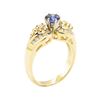 Image 4 : 1.05 ctw Blue Sapphire And Diamond Ring - 14KT Yellow Gold