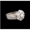 Image 1 : 14KT White Gold 2.42 ctw Diamond Ring