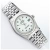 Image 4 : Rolex Mens Stainless Steel Mother Of Pearl Diamond & Ruby Datejust Wristwatch