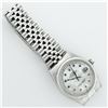 Image 7 : Rolex Mens Stainless Steel Mother Of Pearl Diamond & Ruby Datejust Wristwatch