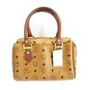 Image 1 : MCM Brown Vintage Cognac Visetos Leather Boston Bag
