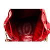 Image 5 : Chanel Red Caviar Leather CC Drawstring Bucket Bag