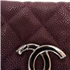 Image 9 : Chanel Purple Quilted Caviar Leather Chain Shopping Tote Bag