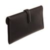 Image 5 : Hermes Black Leather Jige Elan Clutch Bag