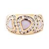 Image 2 : 0.95 ctw Diamond and Mother of Pearl Ring - 14KT Rose Gold