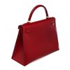 Image 6 : Hermes Red Leather Kelly 32cm Handbag