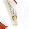 Image 2 : Vintage 18k Gold Clasp & 14k Beads Multi Strand 20" Freshwater Pearl Necklace