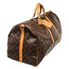 Image 2 : Louis Vuitton Brown Monogram Canvas Keepall 60cm Travel Bag