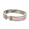 Image 6 : Hermes Pink Silver Clic Clac Bracelet