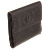 Image 2 : Chanel Black Caviar Leather Travel Line Wallet