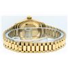 Image 6 : Rolex Ladies 18K Yellow Gold Champagne Diamond Datejust President Wristwatch