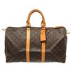 Image 1 : Louis Vuitton Brown Monogram Canvas Keepall 45cm Travel Bag