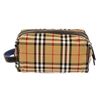 Image 1 : Burberry Brown Novacheck Canvas Cosmetic Pouch