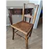 Image 2 : Antique Wooden Desk and Chair