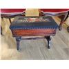 Image 2 : Set of 2 Antique Upholstered Chairs and Antique Ottoman