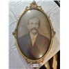 Image 1 : Antique Bubble Glass Portrait of Unknown Man