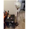 Image 1 : Standing Lamp, Canon PowerShot Digital Camera, Filing Cabinet & Brass Lamp Stand