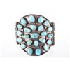 Image 12 : RARE Navajo Old Pawn Coin Turquoise Bracelet 1930