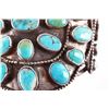 Image 7 : RARE Navajo Old Pawn Coin Turquoise Bracelet 1930