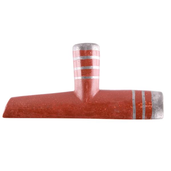 Lakota Sioux Pewter Inlaid Large Pipe Bowl c. 1880