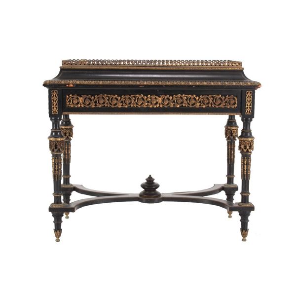 Paul Sormani French Marquetry Accent Table