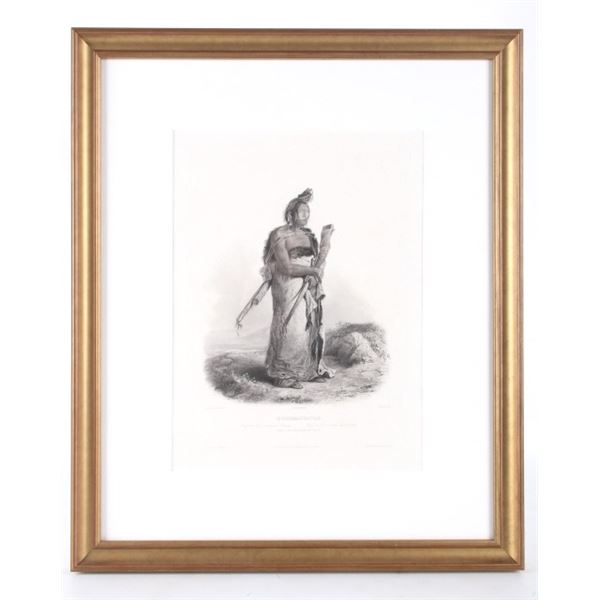 Karl Bodmer Chief of the Gros-Ventres Des Prairies