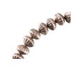 Image 4 : Navajo Sterling Silver Embossed Beaded Necklace