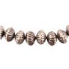 Image 7 : Navajo Sterling Silver Embossed Beaded Necklace