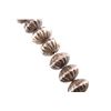 Image 9 : Navajo Sterling Silver Embossed Beaded Necklace