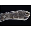 Image 7 : Navajo Pattern Scrimshaw Damascus Knife of Bozeman