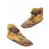 Image 1 : C. 1870 Mescalero Apache Beaded Moccasins RARE