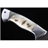 Image 12 : Rocky Mountain Rams Horn Damascus Bozeman Knife