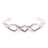 Image 1 : Navajo R. Yazzie Sterling Silver Sandcast Bracelet