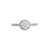 Image 1 : GIA Certified Diamond 18k White Gold Unity Ring