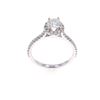 Image 6 : GIA Certified Diamond 18k White Gold Unity Ring