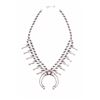 Image 2 : Navajo S. Sandoval Silver Squash Blossom Necklace