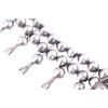 Image 6 : Navajo S. Sandoval Silver Squash Blossom Necklace