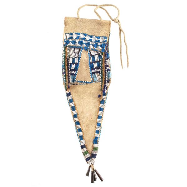 C. 1870 Jicarilla Apache Beaded Tab Tail Bag