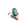 Image 2 : Zuni Effie Calavaza Signed Ring With Snake